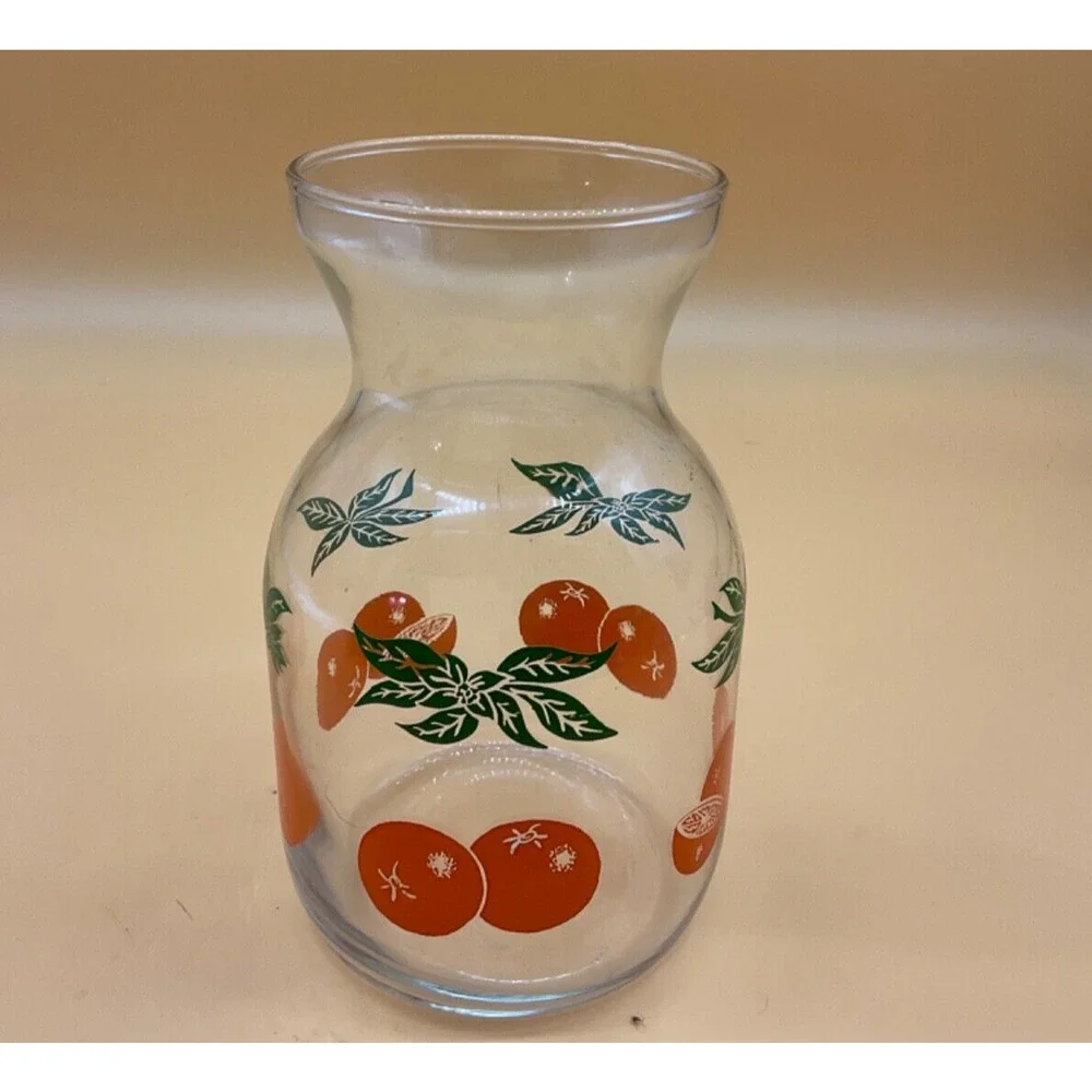 Vintage Anchor Hocking Orange Juice Carafe Pitcher 8
